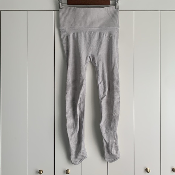 Gymshark Pants - Gymshark‎ Vital Rise Seamless Leggings light gray small